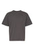 M&O 4850 Youth Gold Soft Touch Short Sleeve Crewneck T-Shirt Charcoal Grey Flat Front