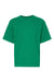 M&O 4850 Youth Gold Soft Touch Short Sleeve Crewneck T-Shirt Fine Kelly Green Flat Front