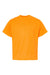 M&O 4850 Youth Gold Soft Touch Short Sleeve Crewneck T-Shirt Safety Orange Flat Front