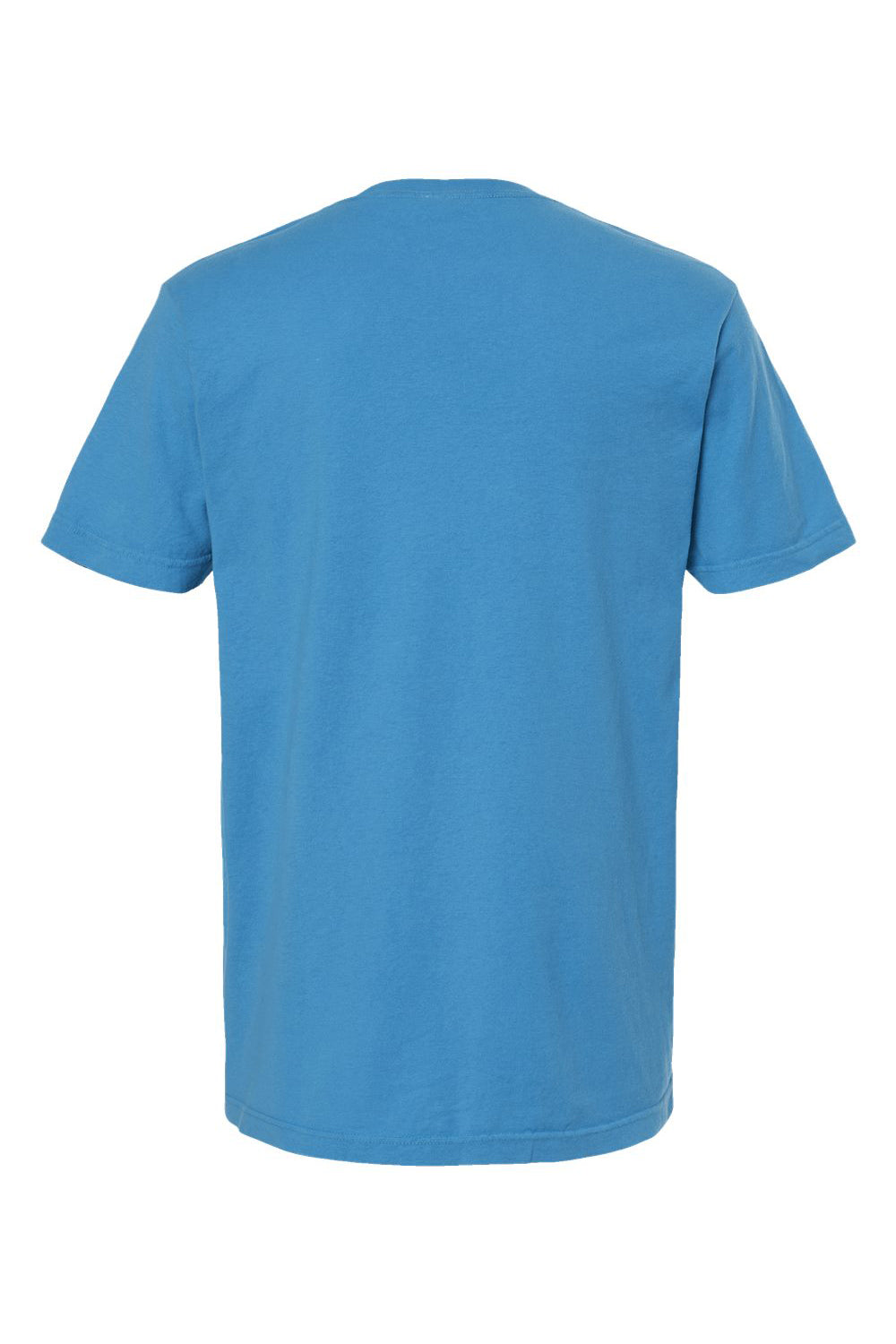 M&O 6500M Mens Vintage Garment Dyed Short Sleeve Crewneck T-Shirt Royal Caribe Blue Flat Back