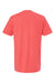 M&O 6500M Mens Vintage Garment Dyed Short Sleeve Crewneck T-Shirt Bright Salmon Flat Back