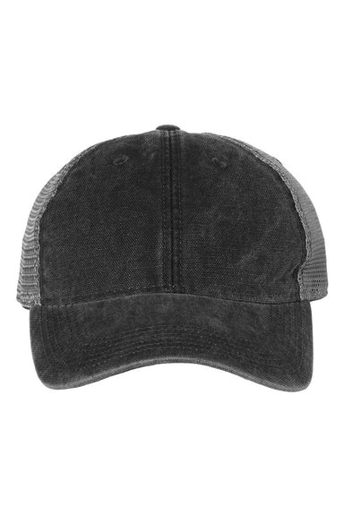 Legacy DTA Mens Dashboard Trucker Hat Black/Grey Flat Front