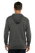 Next Level 9301 Mens French Terry Fleece Hooded Sweatshirt Hoodie w/ Pouch Pocket Heavy Metal Grey Model Back