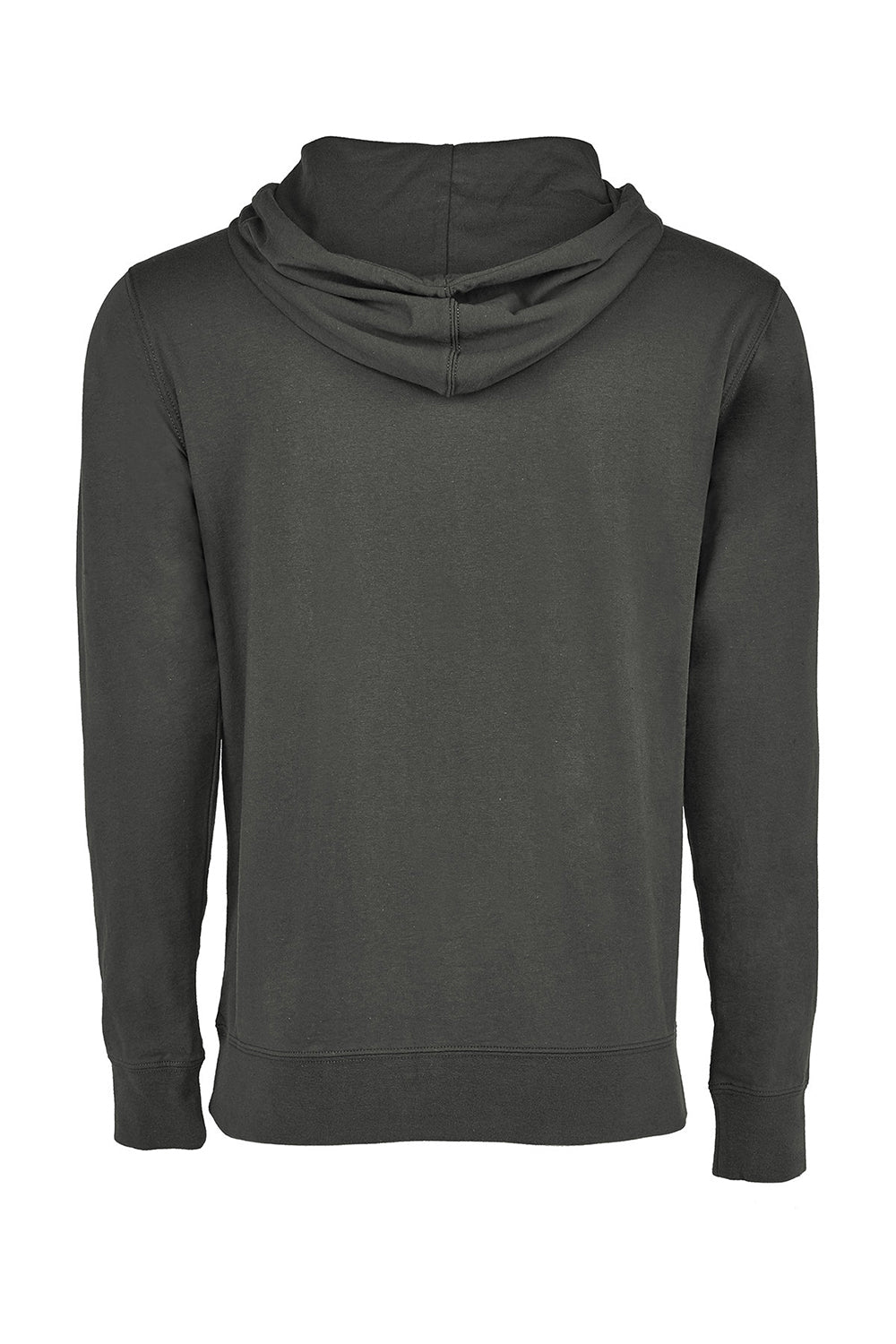 Next Level 9301 Mens French Terry Fleece Hooded Sweatshirt Hoodie w/ Pouch Pocket Heavy Metal Grey Flat Back