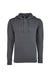 Next Level 9301 Mens French Terry Fleece Hooded Sweatshirt Hoodie w/ Pouch Pocket Heavy Metal Grey Flat Front