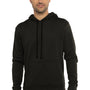 Next Level Mens Malibu Hooded Sweatshirt Hoodie w/ Pouch Pocket - Heather Black