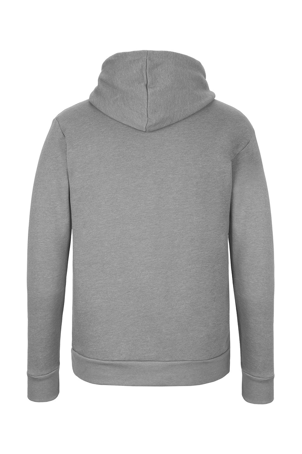 Next Level 9302 Mens Malibu Hooded Sweatshirt Hoodie w/ Pouch Pocket Heather Grey Flat Back