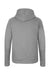 Next Level 9302 Mens Malibu Hooded Sweatshirt Hoodie w/ Pouch Pocket Heather Grey Flat Back