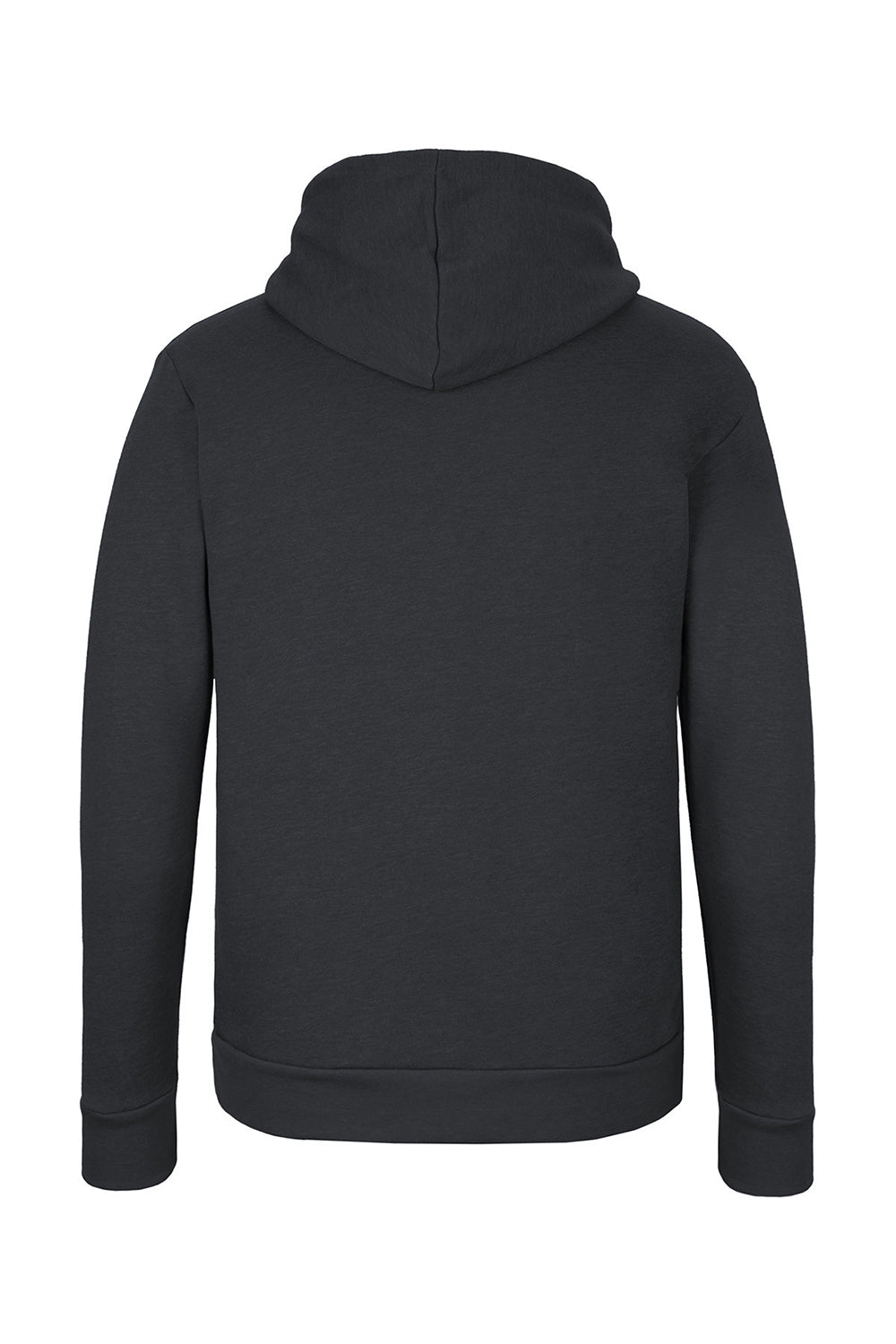 Next Level 9302 Mens Malibu Hooded Sweatshirt Hoodie w/ Pouch Pocket Heather Midnight Navy Blue Flat Back