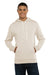 Next Level 9302 Mens Malibu Hooded Sweatshirt Hoodie w/ Pouch Pocket Oatmeal Model Front