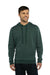 Next Level 9302 Mens Malibu Hooded Sweatshirt Hoodie w/ Pouch Pocket Heather Forest Green Model Front