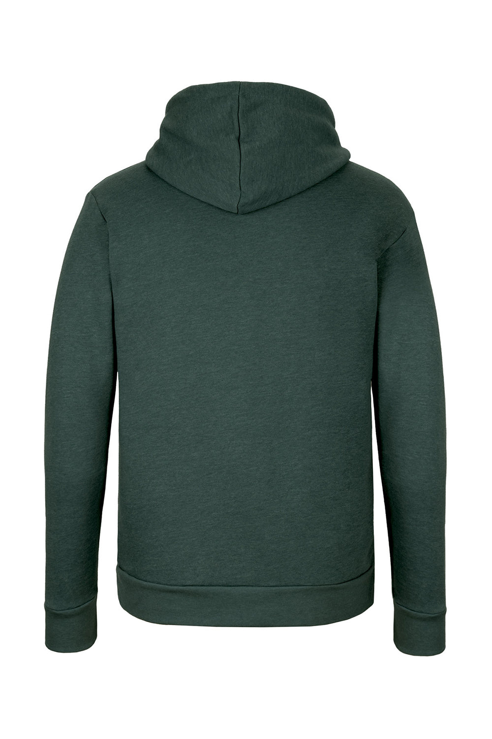 Next Level 9302 Mens Malibu Hooded Sweatshirt Hoodie w/ Pouch Pocket Heather Forest Green Flat Back