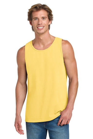 Comfort Colors 9360/C9360 Mens Tank Top Butter Yellow Model Front