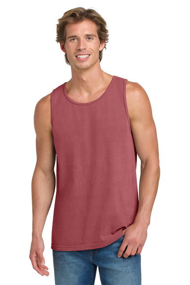 Comfort Colors 9360/C9360 Mens Tank Top Crimson Red Model Front