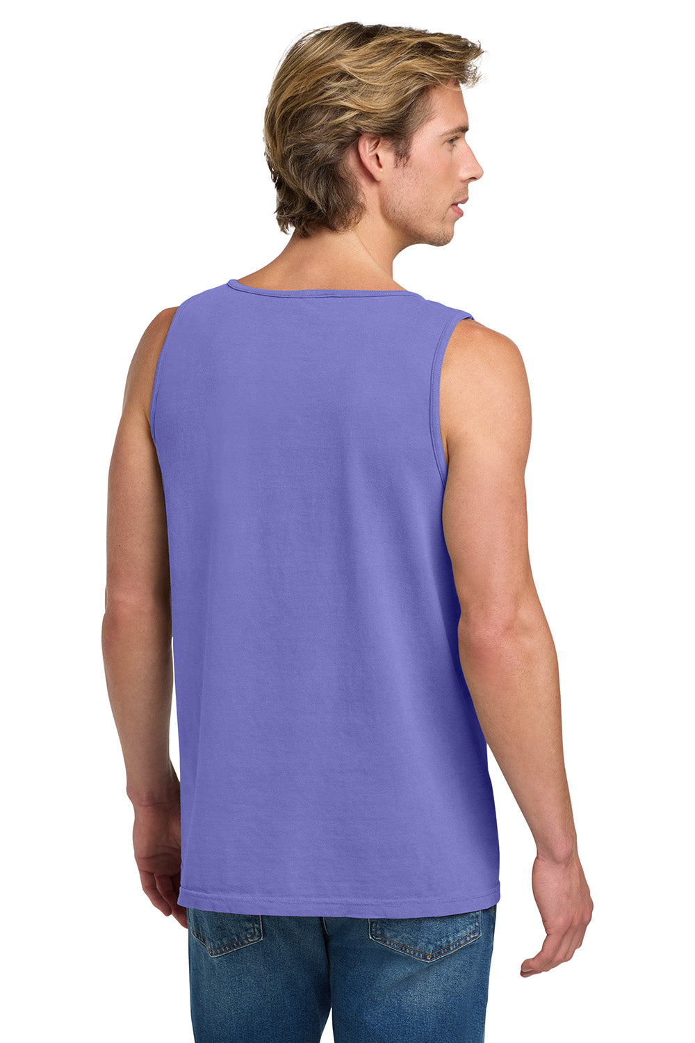 Comfort Colors 9360/C9360 Mens Tank Top Violet Purple Model Back