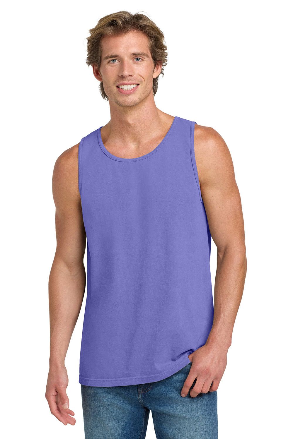 Comfort Colors 9360/C9360 Mens Tank Top Violet Purple Model Front