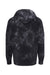 Independent Trading Co. PRM4500TD Mens Tie-Dye Hooded Sweatshirt Hoodie Black Flat Back