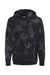 Independent Trading Co. PRM4500TD Mens Tie-Dye Hooded Sweatshirt Hoodie Black Flat Front