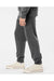 Independent Trading Co. PRM50PTPD Mens Pigment Dyed Fleece Sweatpants w/ Pockets Black Model Side