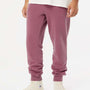 Independent Trading Co. Mens Pigment Dyed Fleece Sweatpants w/ Pockets - Maroon