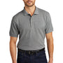 Port Authority Mens Shrink Resistant Short Sleeve Polo Shirt - Oxford Grey