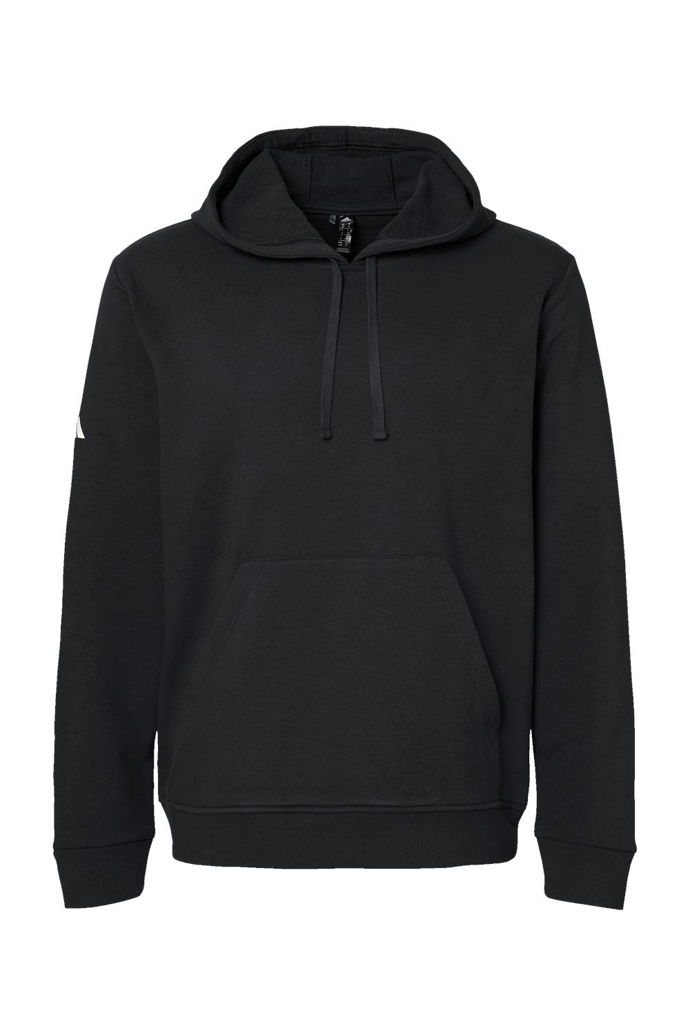 Adidas A432 Mens Fleece Hooded Sweatshirt Hoodie Black Flat Front