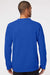 Adidas A434 Mens Fleece Crewneck Sweatshirt Collegiate Royal Blue Model Back