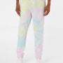 Independent Trading Co. Mens Tie-Dye Fleece Sweatpants w/ Pockets - Sunset Swirl