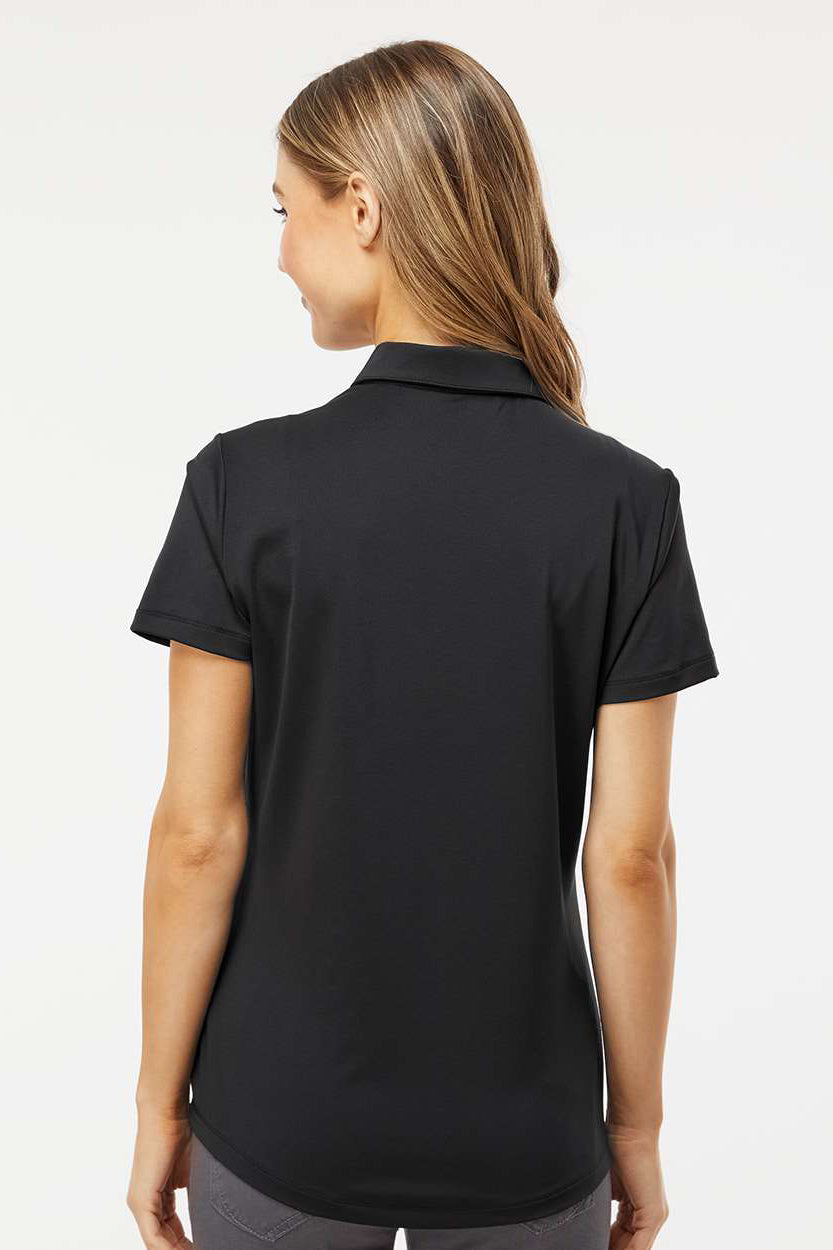 Adidas A515 Womens Ultimate Moisture Wicking Short Sleeve Polo Shirt Black Model Back