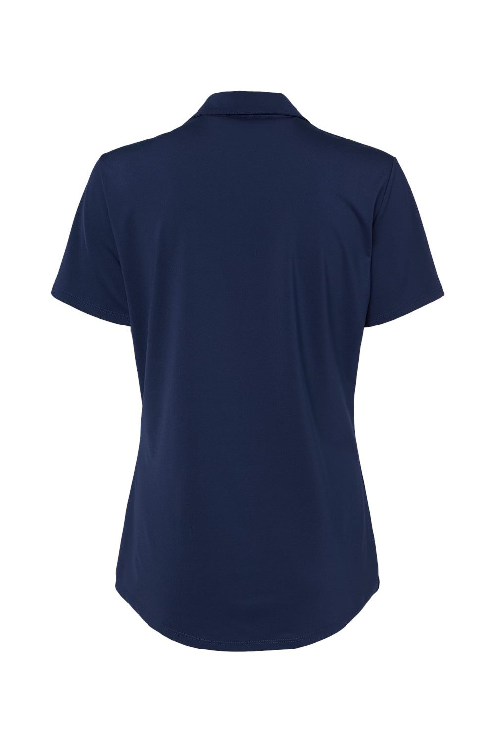 Adidas A515 Womens Ultimate Moisture Wicking Short Sleeve Polo Shirt Team Navy Blue Flat Back