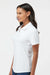 Adidas A515 Womens Ultimate Moisture Wicking Short Sleeve Polo Shirt White Model Side