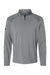 Adidas A520 Mens Shoulder Stripe Moisture Wicking 1/4 Zip Sweatshirt Grey Flat Front