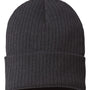 Atlantis Headwear Mens Sustainable Rib Cuffed Beanie - Black