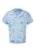 Dyenomite 200CR Mens Crystal Tie Dyed Short Sleeve Crewneck T-Shirt Manhattan Flat Back