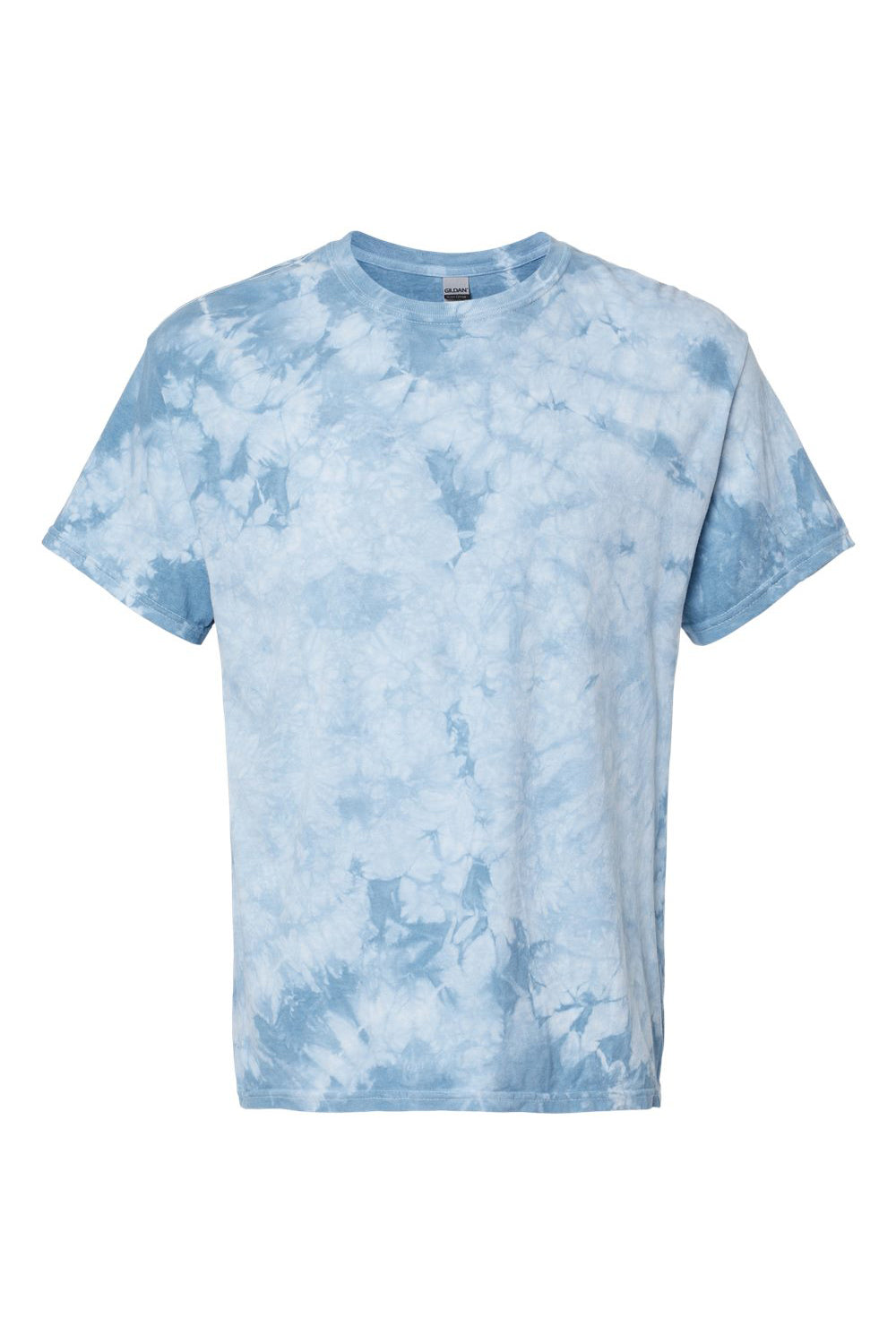 Dyenomite 200CR Mens Crystal Tie Dyed Short Sleeve Crewneck T-Shirt Manhattan Flat Front