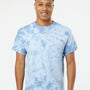 Dyenomite Mens Crystal Tie Dyed Short Sleeve Crewneck T-Shirt - Manhattan - NEW