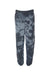Dyenomite 973VR Mens Dream Tie Dyed Sweatpants Black Crystal Flat Front