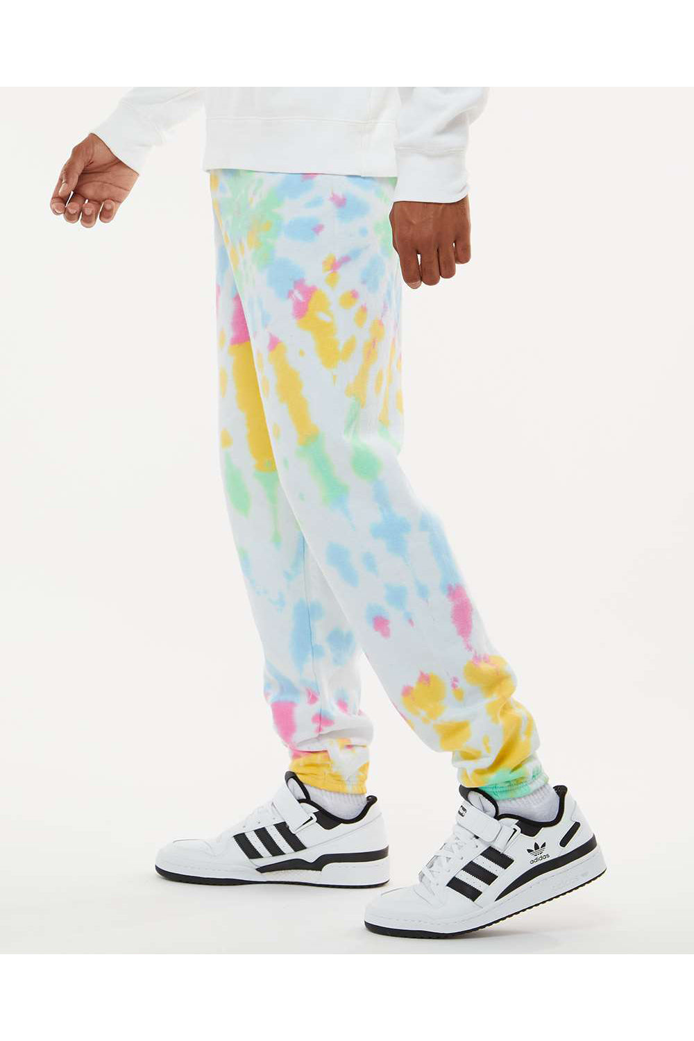 Dyenomite 973VR Mens Dream Tie Dyed Sweatpants Devine Model Side