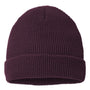 Richardson Mens Waffle Cuffed Beanie - Burgundy - NEW