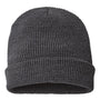 Richardson Mens Waffle Cuffed Beanie - Heather Charcoal Grey - NEW