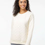 Boxercraft Womens Quilted Crewneck Sweatshirt - Natural - NEW