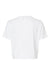 Alternative 5114C Womens Headliner Cropped Go To Short Sleeve Crewneck T-Shirt White Flat Back