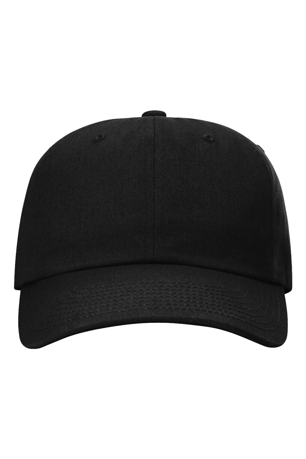 Richardson 254RE Mens Sustainable Ashland Dad Hat Black Flat Front