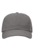 Richardson 254RE Mens Sustainable Ashland Dad Hat Charcoal Grey Flat Front