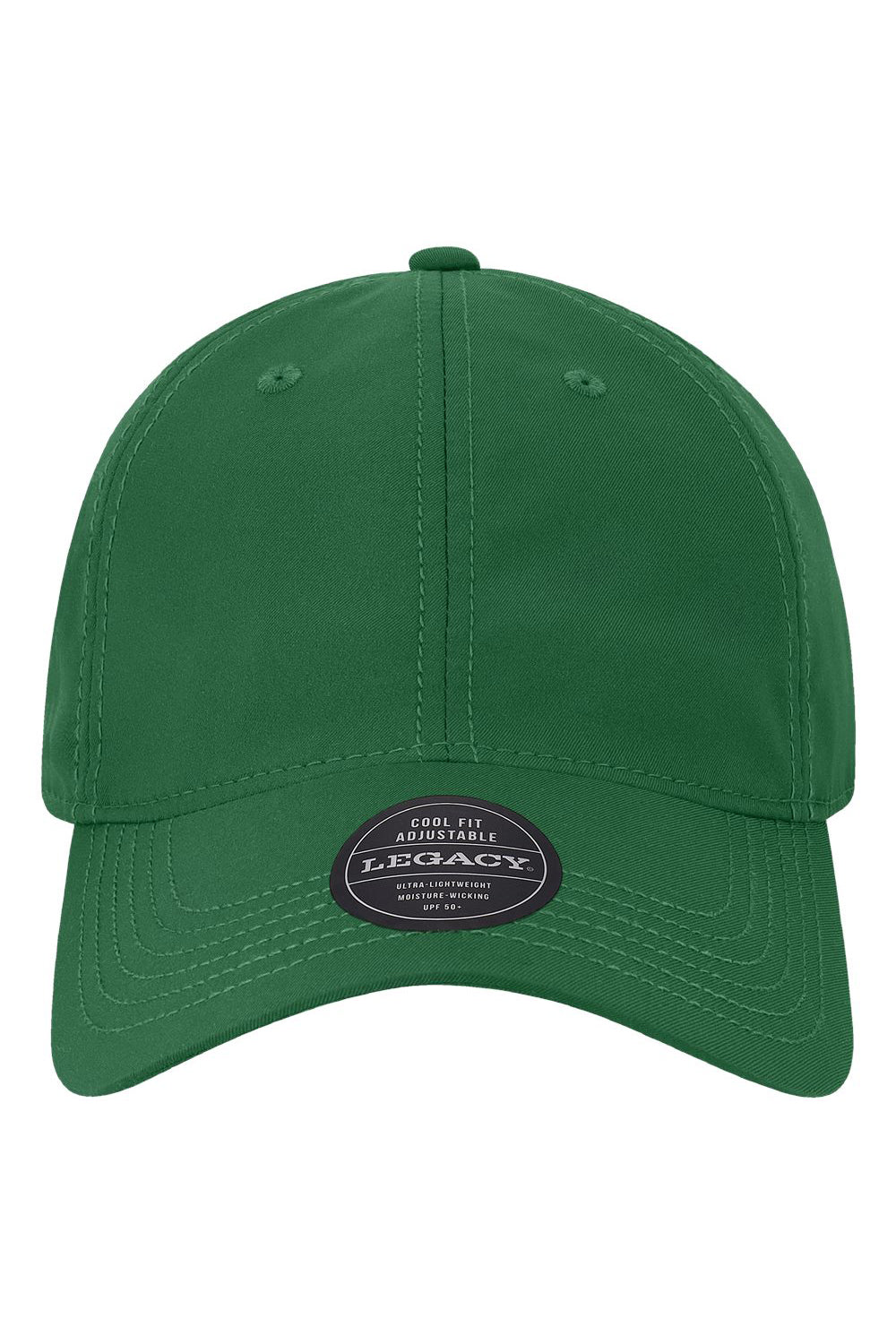 Legacy CFA Mens Cool Fit Adjustable Hat Forest Green Flat Front