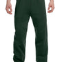 Jerzees Mens NuBlend Pill Resistant Fleece Sweatpants - Forest Green