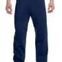 Jerzees Mens NuBlend Pill Resistant Fleece Sweatpants - Navy Blue