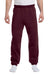 Jerzees 973M/973/973MR Mens NuBlend Pill Resistant Fleece Sweatpants Maroon Model Front