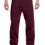 Jerzees Mens NuBlend Pill Resistant Fleece Sweatpants - Maroon