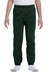 Jerzees 973B Youth NuBlend Fleece Pill Resistant Sweatpants Forest Green Model Front